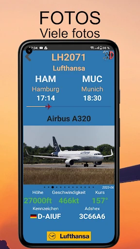 Luftverkehr - Flugradar screenshot