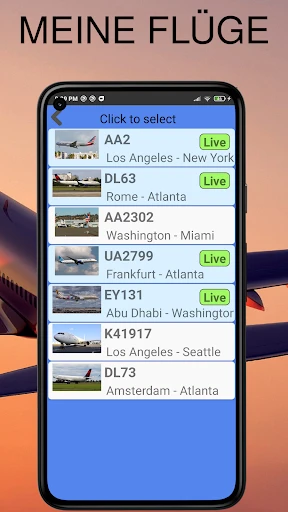 Luftverkehr - Flugradar screenshot