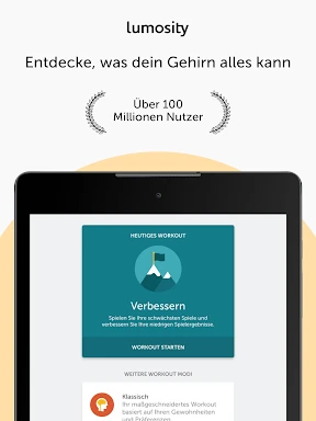 Lumosity: Gehirnspiele screenshot