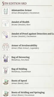 Magwa's Magic Item Compendium screenshot 5