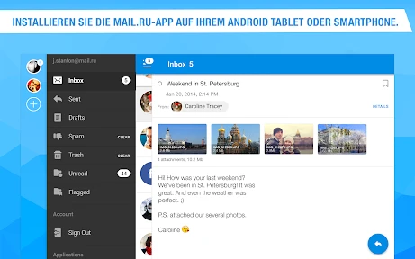 Mail: Post, Cloud, Kalender screenshot