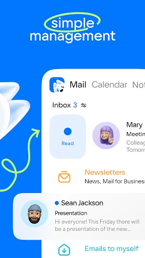Mail: Post, Cloud, Kalender screenshot