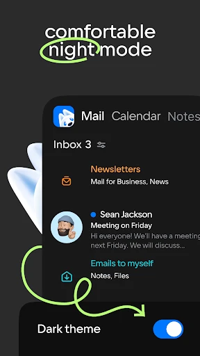 Mail: Post, Cloud, Kalender screenshot