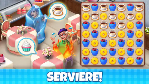 Manor Cafe: 3-Gewinnt-Spiele screenshot 4