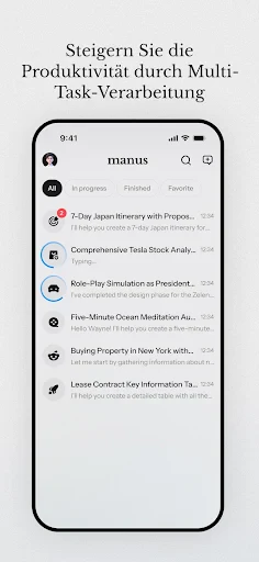 Manus AI screenshot