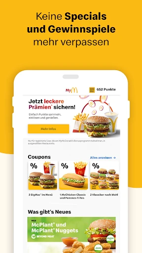 McDonald’s Deutschland screenshot