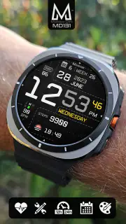 MD131 - Digital watch face screenshot 1
