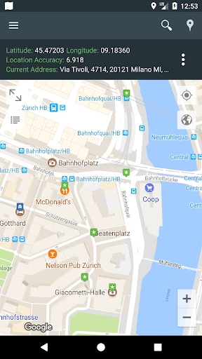 Mein Standort: GPS-Karte screenshot