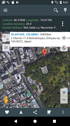Mein Standort: GPS-Karte screenshot