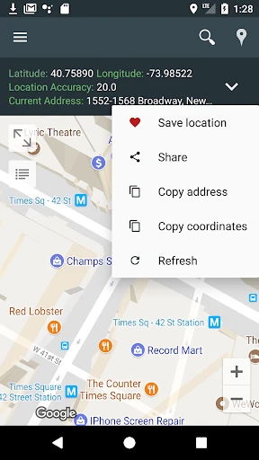 Mein Standort: GPS-Karte screenshot