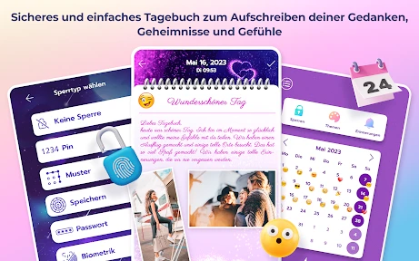 Mein Tagebuch mit Code screenshot