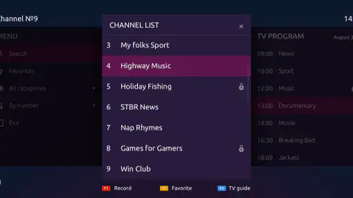 Ministra Player für STB und TV screenshot 5