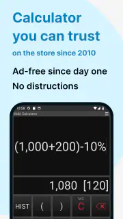 Mobi Taschenrechner PRO screenshot 1