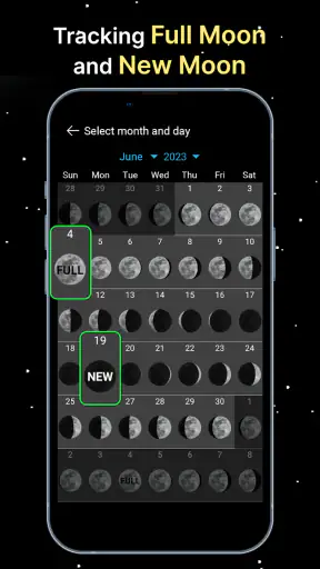 Mondphasenkalender screenshot
