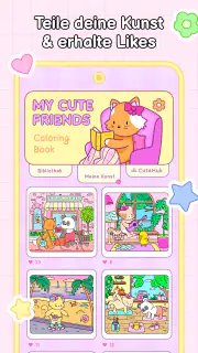 My Cute Friends: Malbuch screenshot 6
