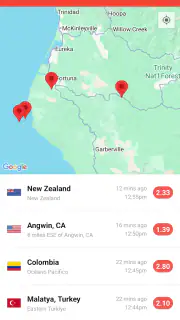 My Earthquake Alerts - Map screenshot 3