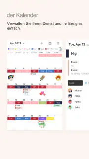MYDUTY - Pflegekalender&Alarm screenshot 1