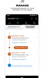 MYPEUGEOT APP screenshot 3