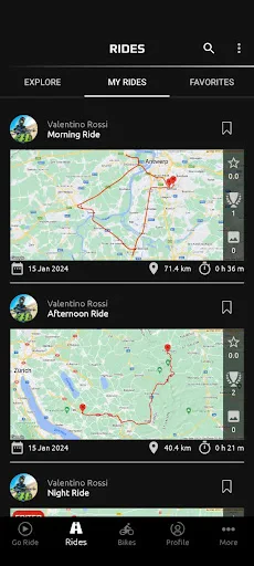 MyRide – Motorcycle Routes screenshot