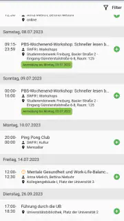 myUFR - Universität Freiburg screenshot 2