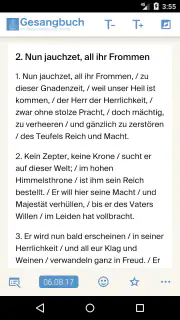 NAK Gesangbuch screenshot 2