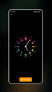 Neon Clock Wallpaper screenshot 2