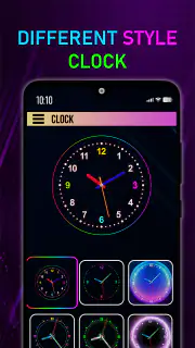 Neon Digital Clock Smart Watch screenshot 3
