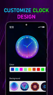 Neon Digital Clock Smart Watch screenshot 5