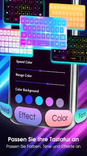Neon LED Keyboard|LED Tastatur screenshot 3