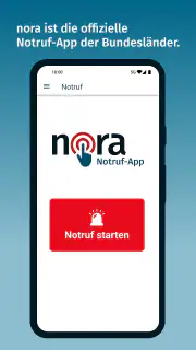 nora - Notruf-App screenshot 1