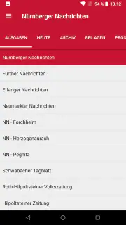 Nürnberger Nachrichten E-Paper screenshot 2