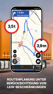 Odysseus GPS Lkw-Navigation screenshot 2
