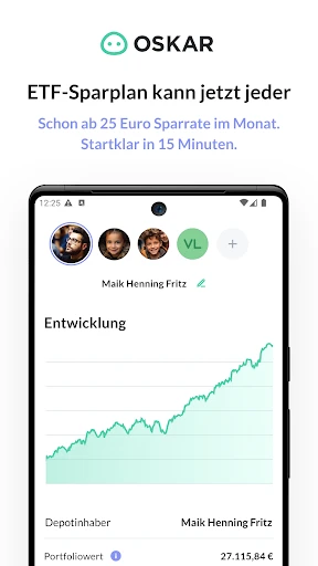 Oskar - Dein ETF Sparplan screenshot
