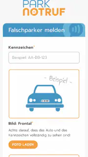 Parknotruf screenshot 2