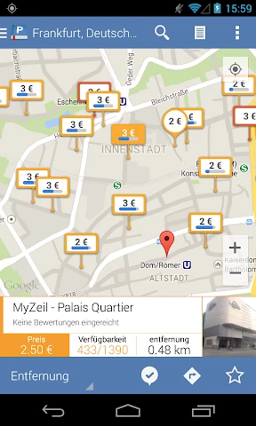 Parkopedia Parken screenshot