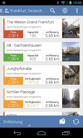 Parkopedia Parken screenshot
