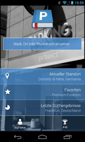 Parkopedia Parken screenshot