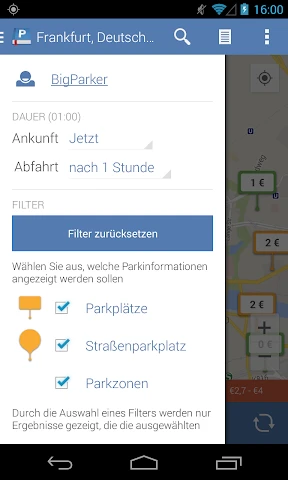 Parkopedia Parken screenshot