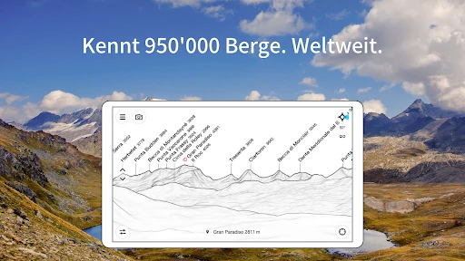 PeakFinder screenshot