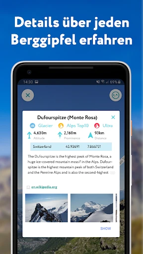 PeakVisor - 3D-Karten & Berge screenshot