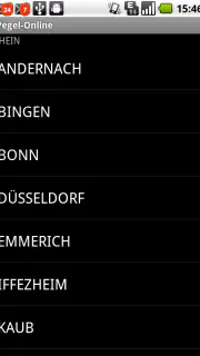 Pegel-Online screenshot 2