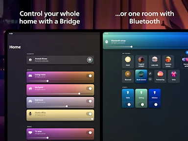 Philips Hue screenshot