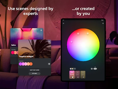Philips Hue screenshot