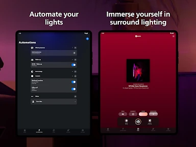 Philips Hue screenshot