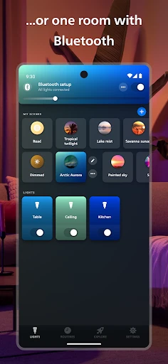 Philips Hue screenshot