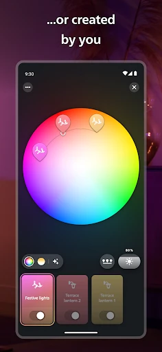 Philips Hue screenshot