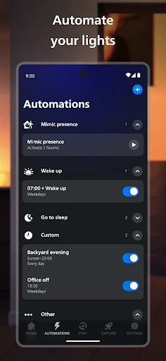 Philips Hue screenshot