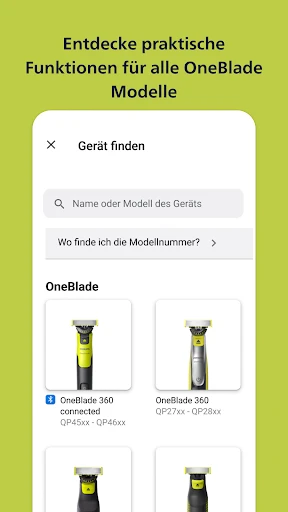 Philips OneBlade (Daily Care) screenshot