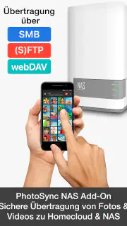 PhotoSync NAS Add-On screenshot 1