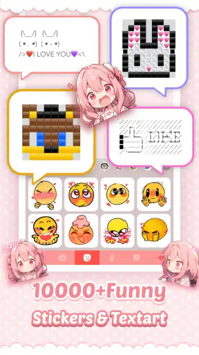 Pink Cute Hippo Themen screenshot